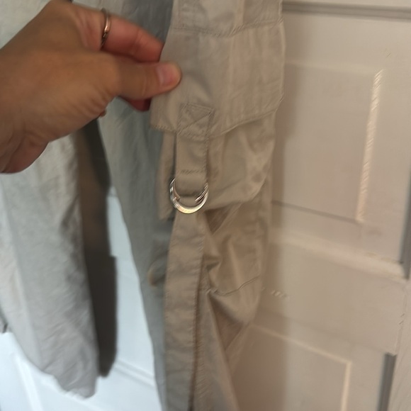 Zara Light Gray/Tan Cargo Pants - Picture 2 of 6